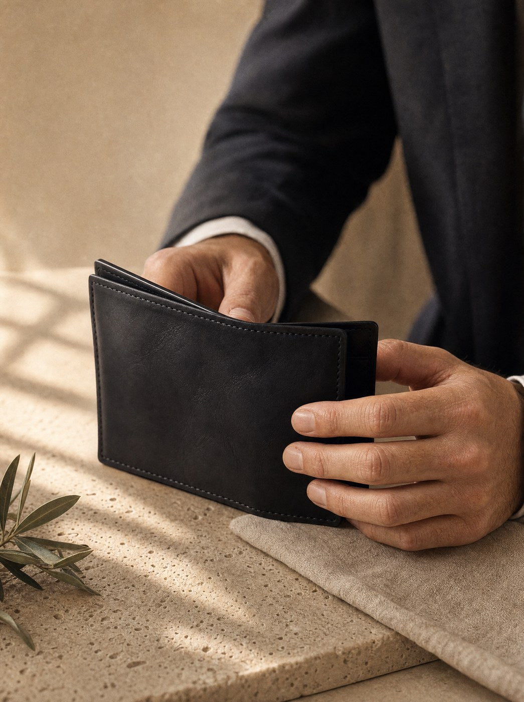 bifold-wallet wearing