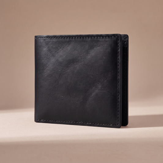LISCIO ／ 二つ折り財布 black