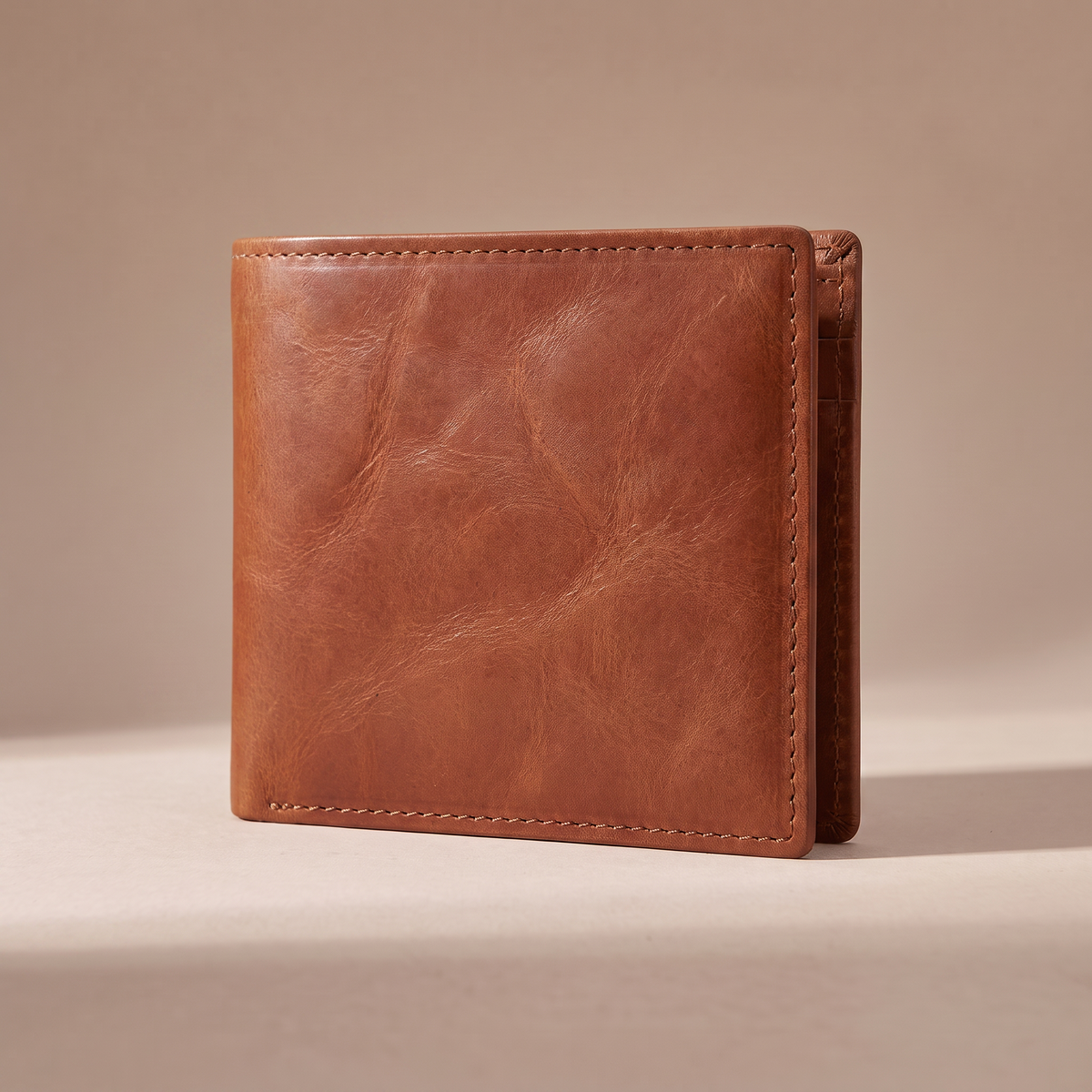 LISCIO ／ 二つ折り財布 brown