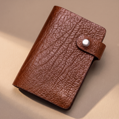 LISCIO ／ 回転カードケース brown