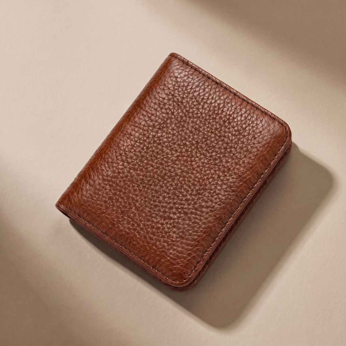 LISCIO ／ 薄型二つ折り財布 brown