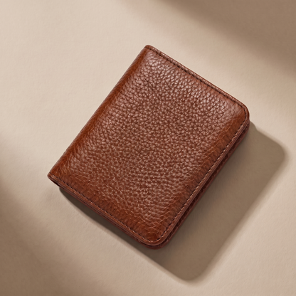 LISCIO ／ 薄型二つ折り財布 brown