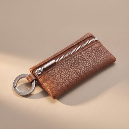 LISCIO ／ キーケース ジップ brown