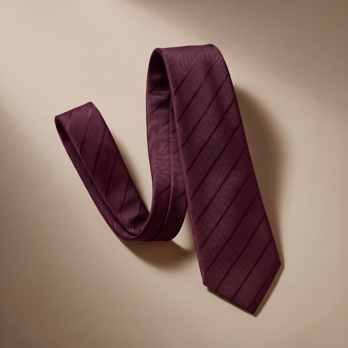 SETA ／ ネクタイ シャドーストライプ burgundy