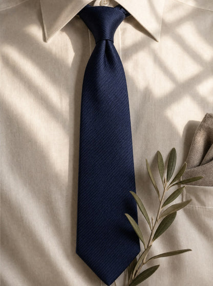 silk-necktie wearing